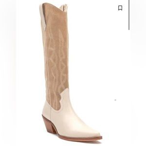 Telluride Western/Cowboy Boots by Coconuts by Matisse in Ivory - Size US9.5